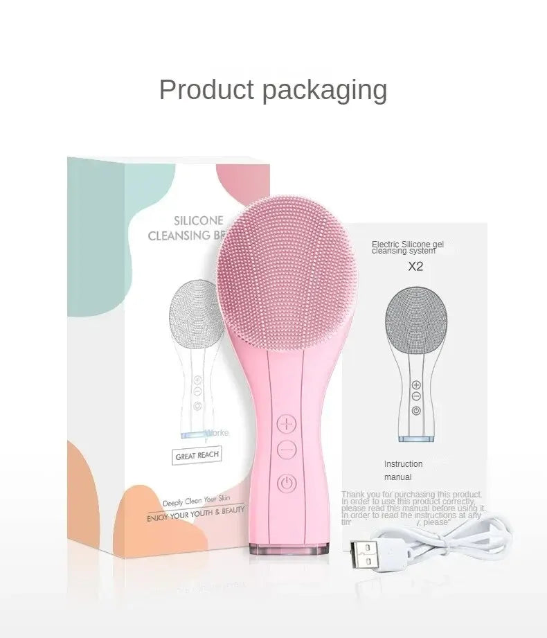Electric silicon Facial Cleansing Brush