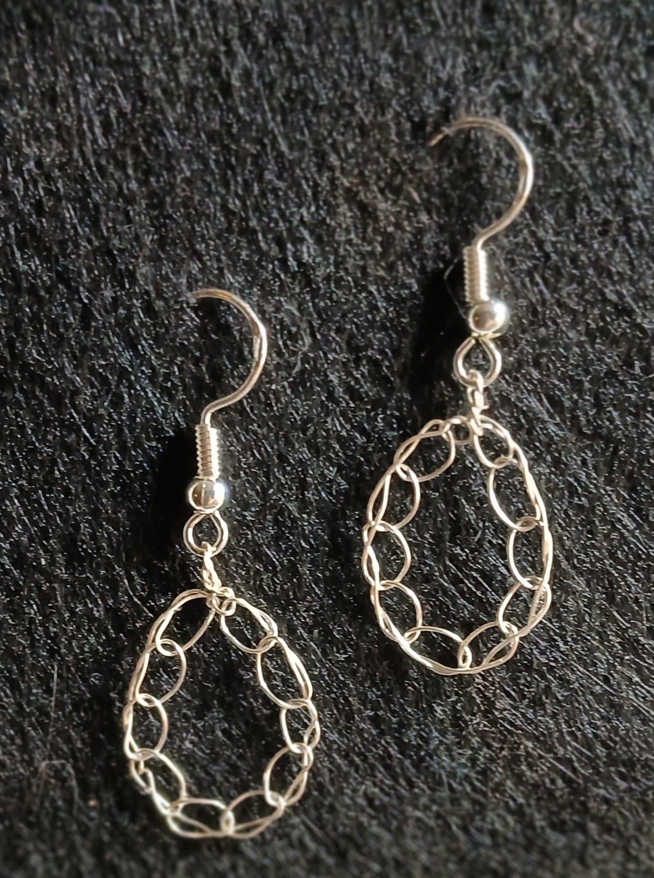 Wire Crochet Open Teardrop Earrings — Simplicity by E&Co