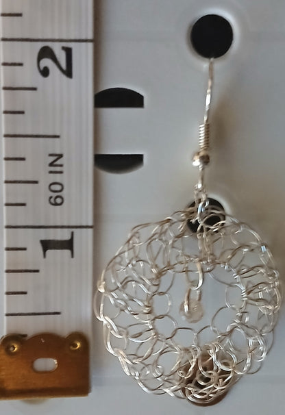 Wire Crochet Disc Earrings (Small) — Simplicity by E&Co