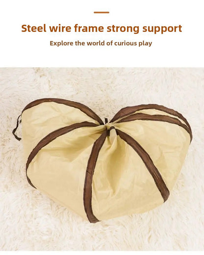Foldable Easy-to-Store All-in-One Cat Play Tunnel