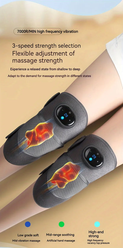 Heated Knee Brace Wrap — Electric Heat Therapy for Joint Pain