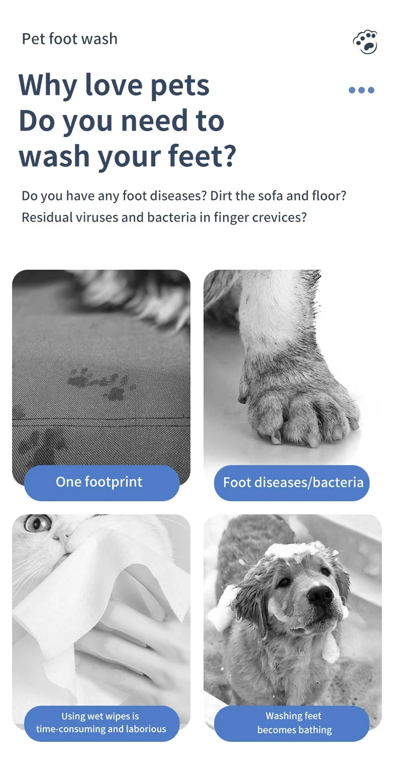 Electric Paw Cleaner -portable dog foot washer