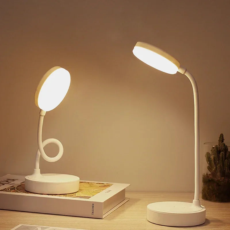 Flexible LED Desk Lamp with 3-Level Dimmer, USB Powert