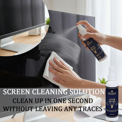 Universal Screen Cleaner Spray Kit- with Polishing Cloth
