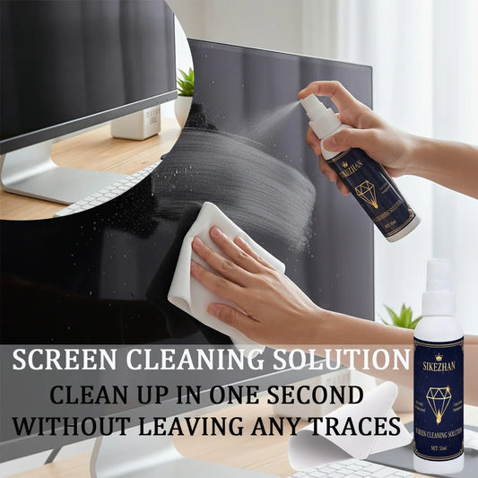 Universal Screen Cleaner Spray Kit- with Polishing Cloth