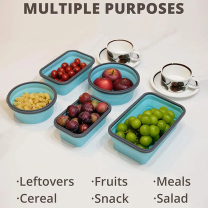 Collapsible Silicone Food  Containers