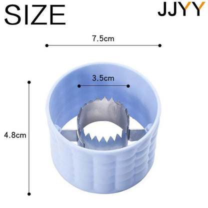 Corn cob peeler/striper