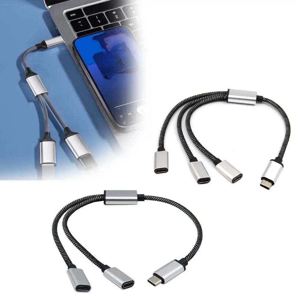 Multi-Port USB Hub — Type-C & USB-A Splitter Adapter