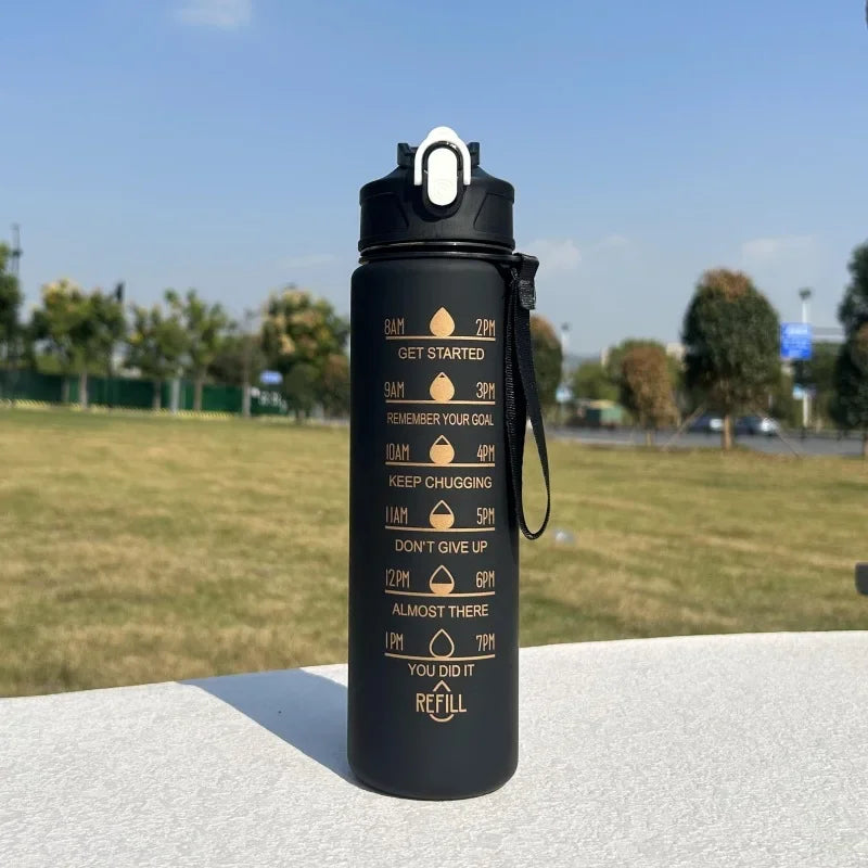 Sports Water Bottle with Time Marker