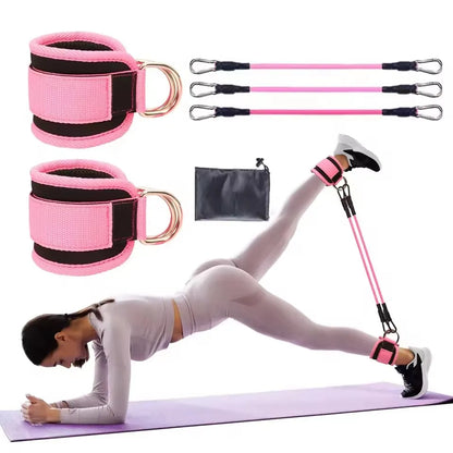 Resistance Band Set — 3-Level Workout & Ankle Exercise Kit