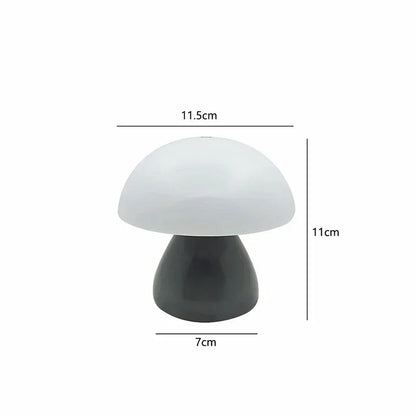 Mushroom LED Table Lamp Touch Dimming USB Charging Night Light for Bedroom/Desk/Coffee Bar Decorative Ambient Night Lighting