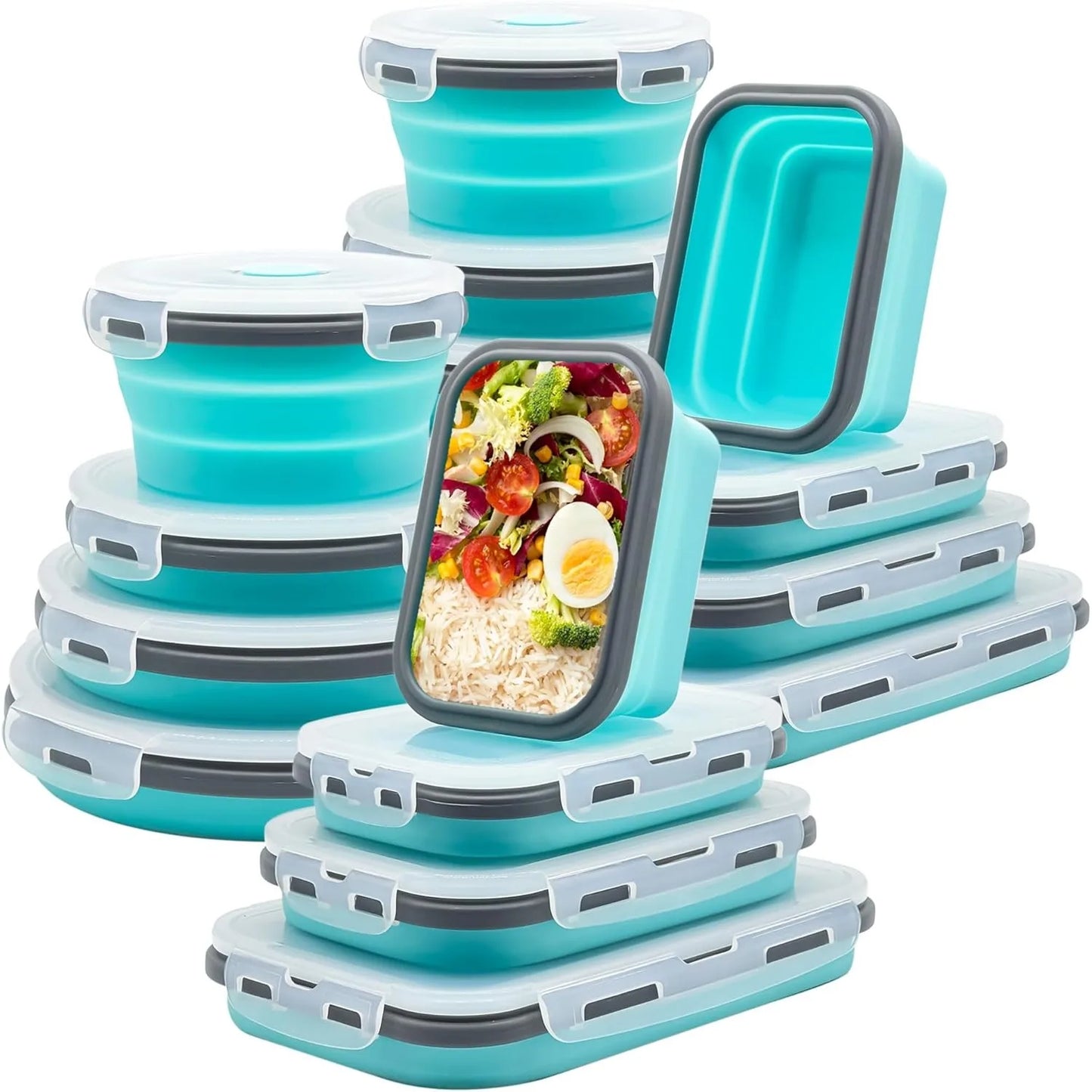 Collapsible Silicone Food  Containers