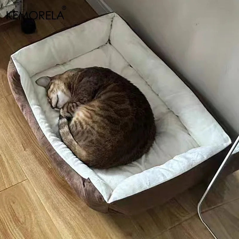 Orthopedic Plush Dog Bed — High-Rebound Memory Foam with Comfort Support