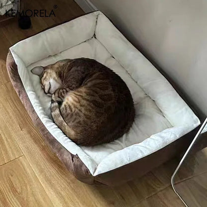 Orthopedic Plush Dog Bed — High-Rebound Memory Foam with Comfort Support