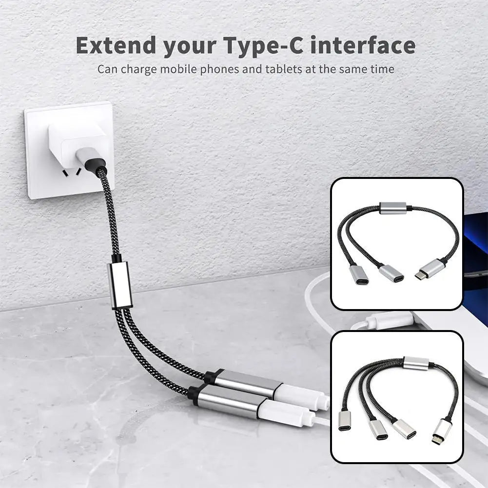 Multi-Port USB Hub — Type-C & USB-A Splitter Adapter