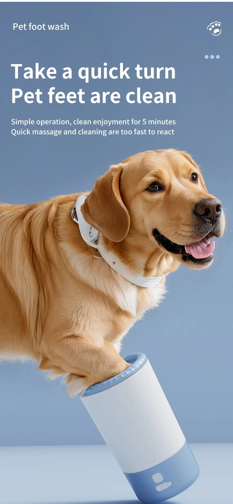 Electric Paw Cleaner -portable dog foot washer