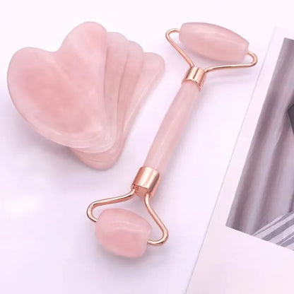 Gua Sha & Facial Roller Tool Kit — Double-Sided Facial Massager Set