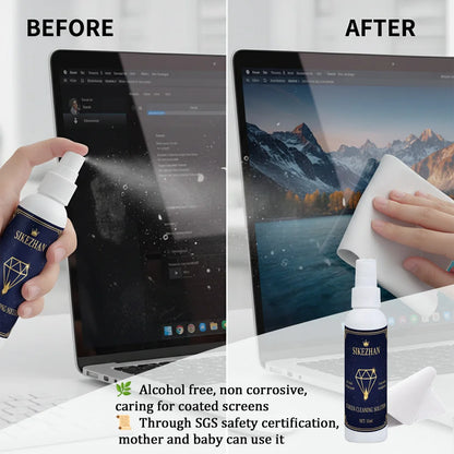 Universal Screen Cleaner Spray Kit- with Polishing Cloth