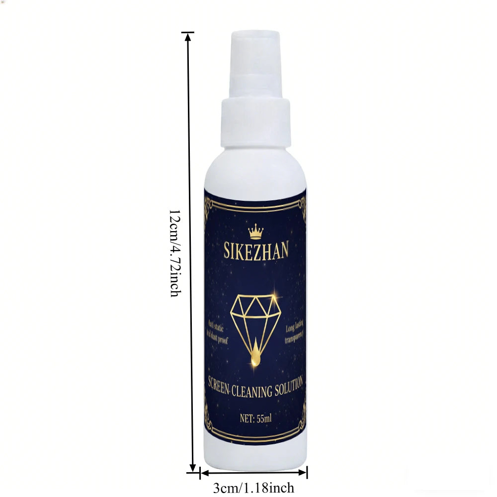 Universal Screen Cleaner Spray Kit- with Polishing Cloth