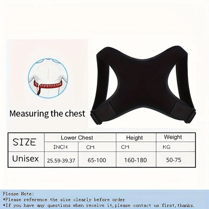 Adjustable Back Posture Corrector — Breathable & Discreet