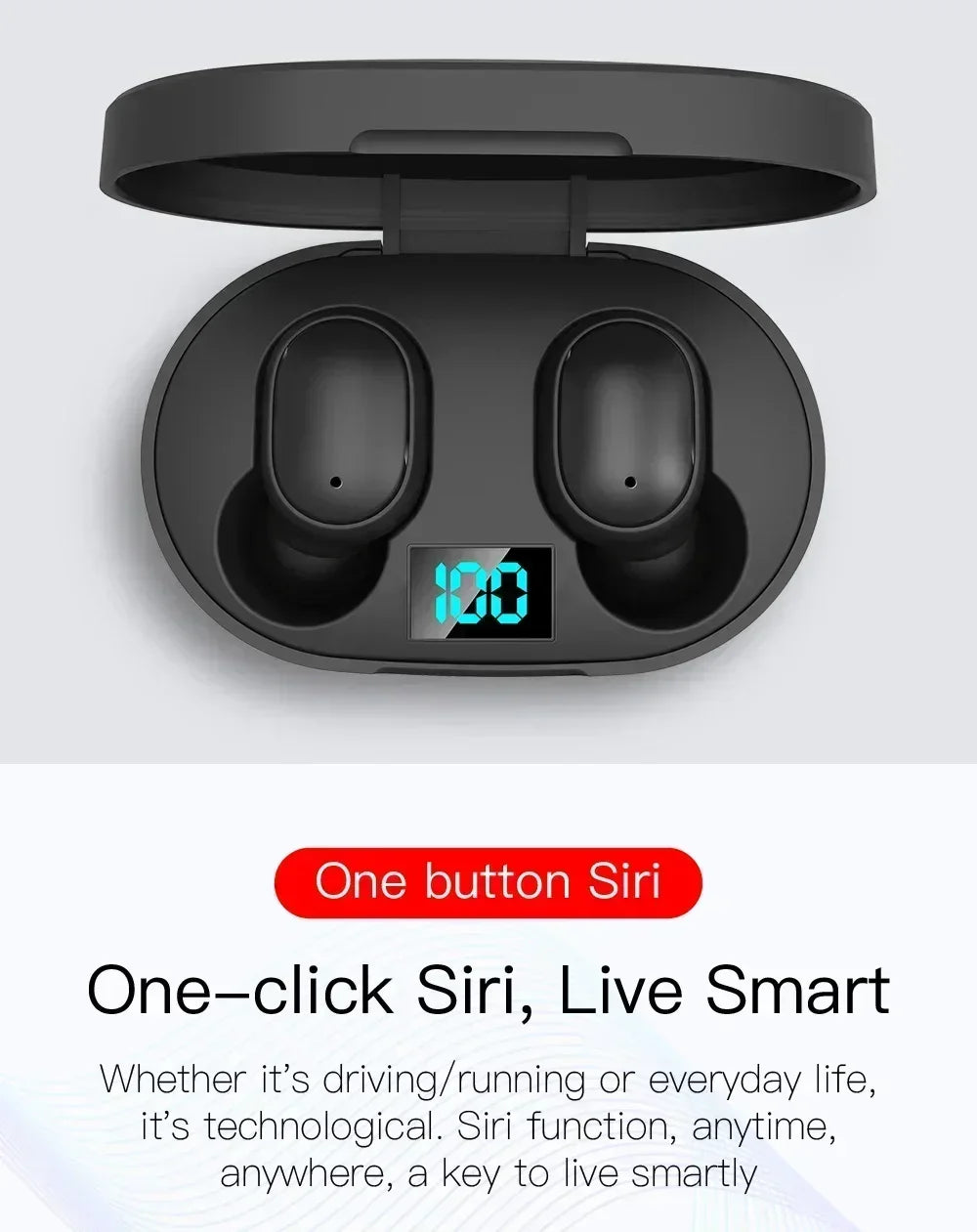E6S Wireless Bluetooth Earbuds- TWS true Wireless stereo