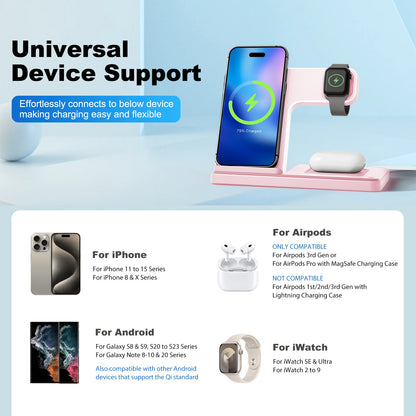 3 In 1 Magnetic Wireless Charger