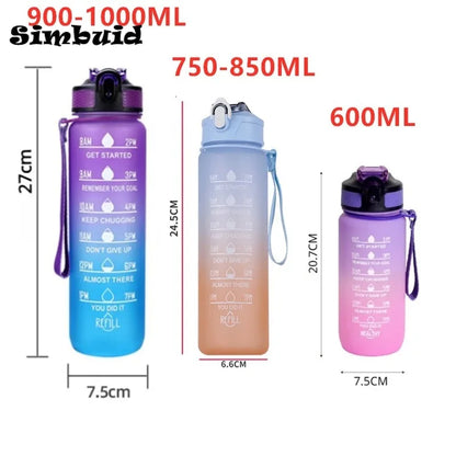 Sports Water Bottle with Time Marker