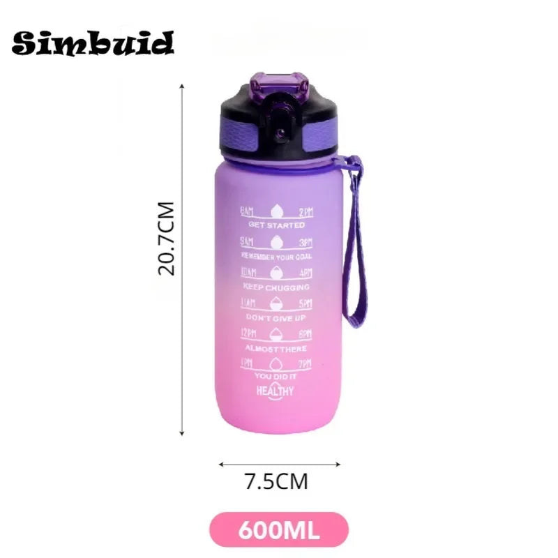 Sports Water Bottle with Time Marker