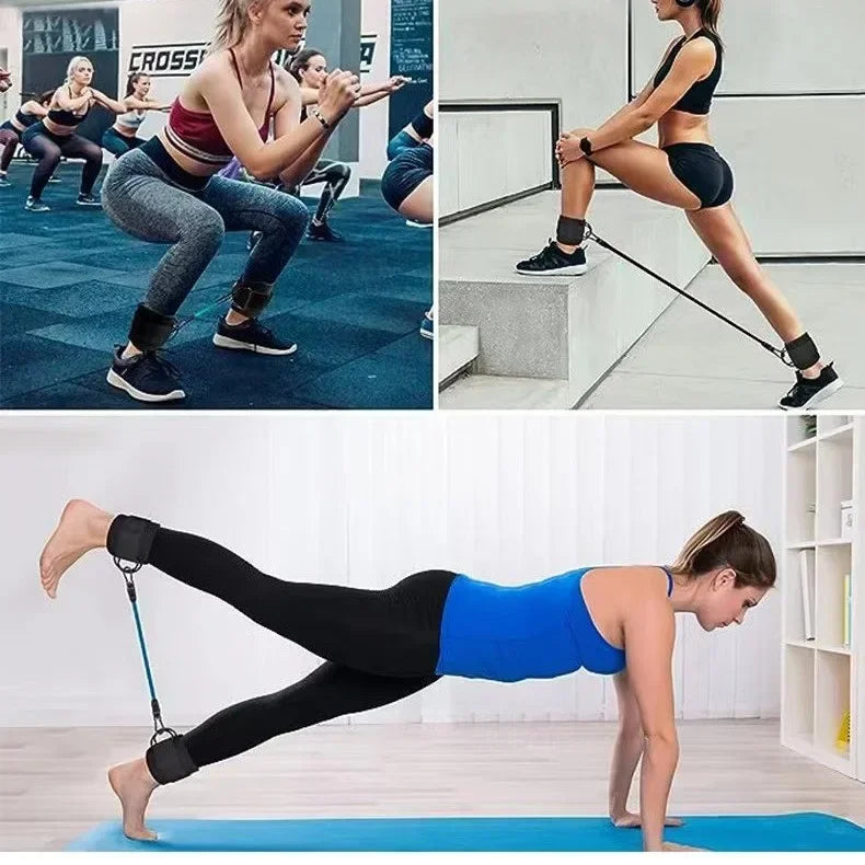 Resistance Band Set — 3-Level Workout & Ankle Exercise Kit