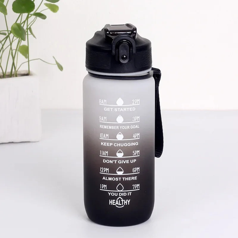 Sports Water Bottle with Time Marker