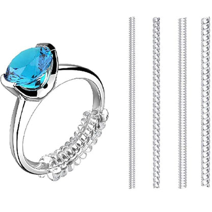 Invisible ring size adjuster set (4-pack) fits loose rings instantly