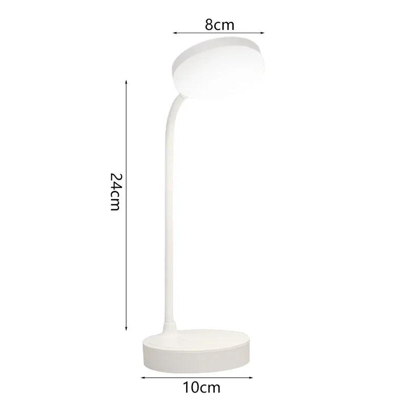 Flexible LED Desk Lamp with 3-Level Dimmer, USB Powert