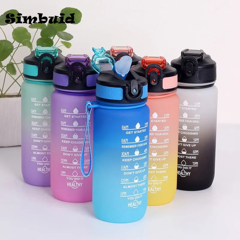 Sports Water Bottle with Time Marker