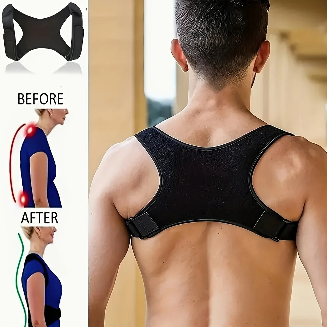 Adjustable Back Posture Corrector — Breathable & Discreet