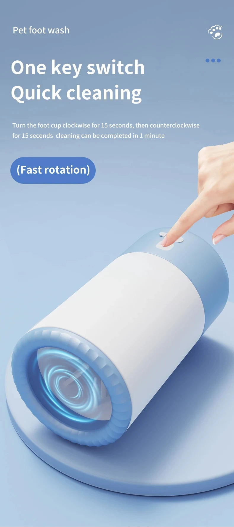 Electric Paw Cleaner -portable dog foot washer