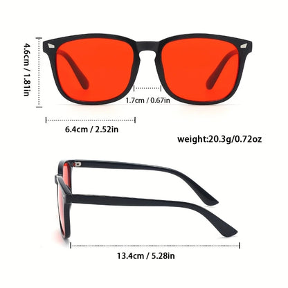 Blue Light Blocking Glasses — Classic Square Frame (Unisex)